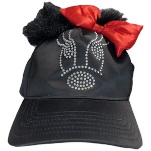 Disney Parks Authentic Minnie Black Hat With Embellishments